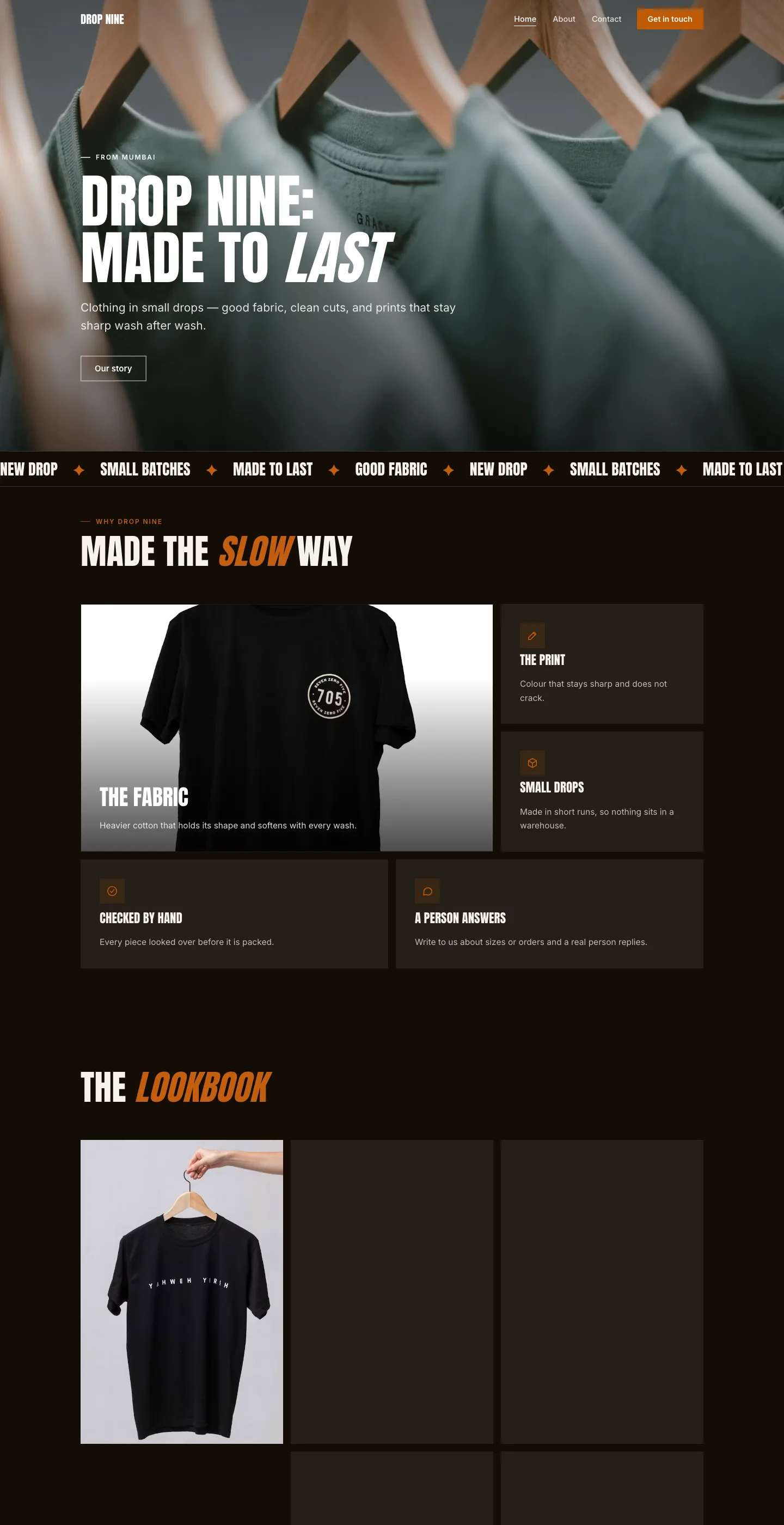 The Loom design for Drop Nine, whole page